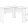 White L-Shaped Corner Desk With Open Storage 2 White L-Shaped Corner Desk With Open Storage -Hot Sale Office Furniture Store 810597220