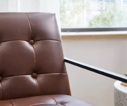 Glitzhome Modern Industrial Faux Leather Accent Chairs, 2-Pack -Hot Sale Office Furniture Store 810598913 A0 5