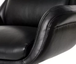 Black Mid-Century Modern Faux Leather Executive Office Chair -Hot Sale Office Furniture Store 810598936 A0 5