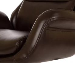 Dark Brown Mid-Century Modern Faux Leather Executive Office Chair -Hot Sale Office Furniture Store 810598937 A0 5
