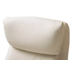 Cream Mid-Century Modern Faux Leather Executive Office Chair -Hot Sale Office Furniture Store 810598938 A0 6