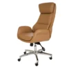 Light Brown Mid-Century Modern Faux Leather Executive Office Chair -Hot Sale Office Furniture Store 810598939 A0 1