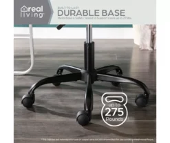 Cream Faux Wool Boucle Rolling Swivel Office Chair -Hot Sale Office Furniture Store 810606674 A0 7