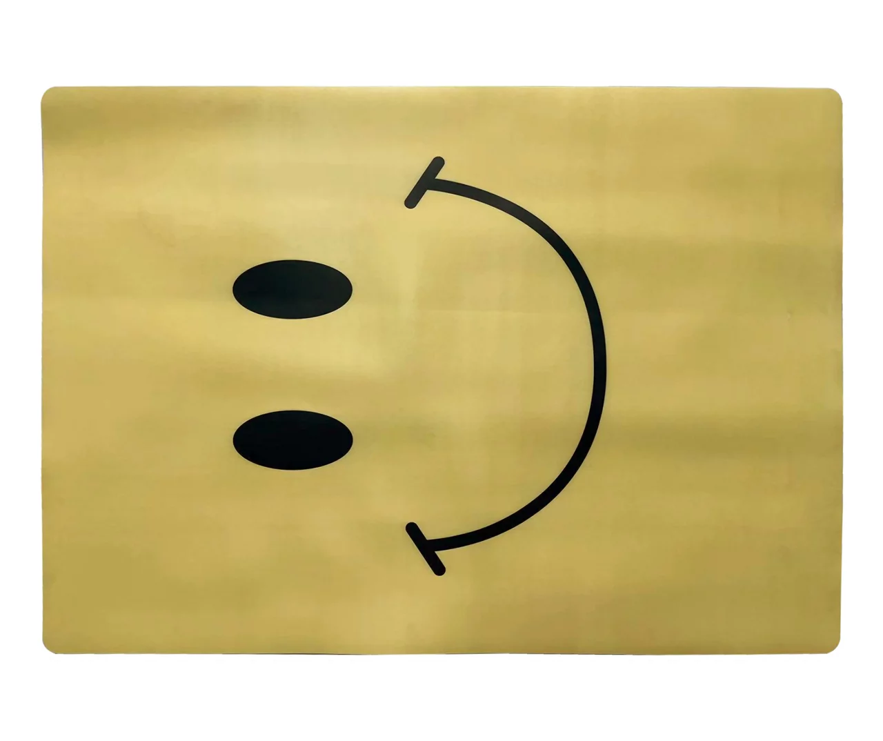 Yellow Smiley Face Desk Mat, (34" X 47") 3 Yellow Smiley Face Desk Mat, (34" X 47")