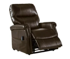 Markridge Chocolate Faux Leather Power Lift Recliner -Hot Sale Office Furniture Store 810609737 4