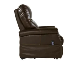 Markridge Chocolate Faux Leather Power Lift Recliner -Hot Sale Office Furniture Store 810609737 5
