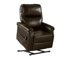 Markridge Chocolate Faux Leather Power Lift Recliner -Hot Sale Office Furniture Store 810609737 9