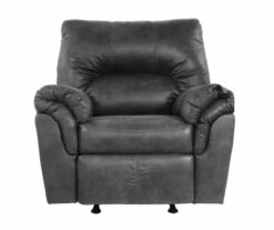 Bladen Slate Faux Leather Rocker Recliner