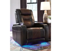 Composer Brown Faux Leather Power Recliner -Hot Sale Office Furniture Store 810612553 2