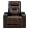 Composer Brown Faux Leather Power Recliner -Hot Sale Office Furniture Store 810612553 5
