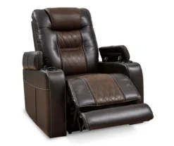 Composer Brown Faux Leather Power Recliner -Hot Sale Office Furniture Store 810612553 6