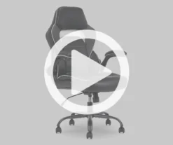 White & Black Faux Leather Gaming Chair -Hot Sale Office Furniture Store 810618952