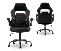 White & Black Faux Leather Gaming Chair -Hot Sale Office Furniture Store 810618952 A0 10