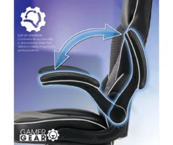 White & Black Faux Leather Gaming Chair -Hot Sale Office Furniture Store 810618952 A0 4