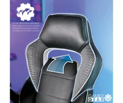 White & Black Faux Leather Gaming Chair -Hot Sale Office Furniture Store 810618952 A0 6