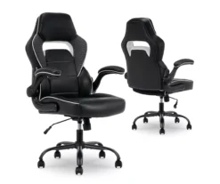 White & Black Faux Leather Gaming Chair -Hot Sale Office Furniture Store 810618952 A0 8