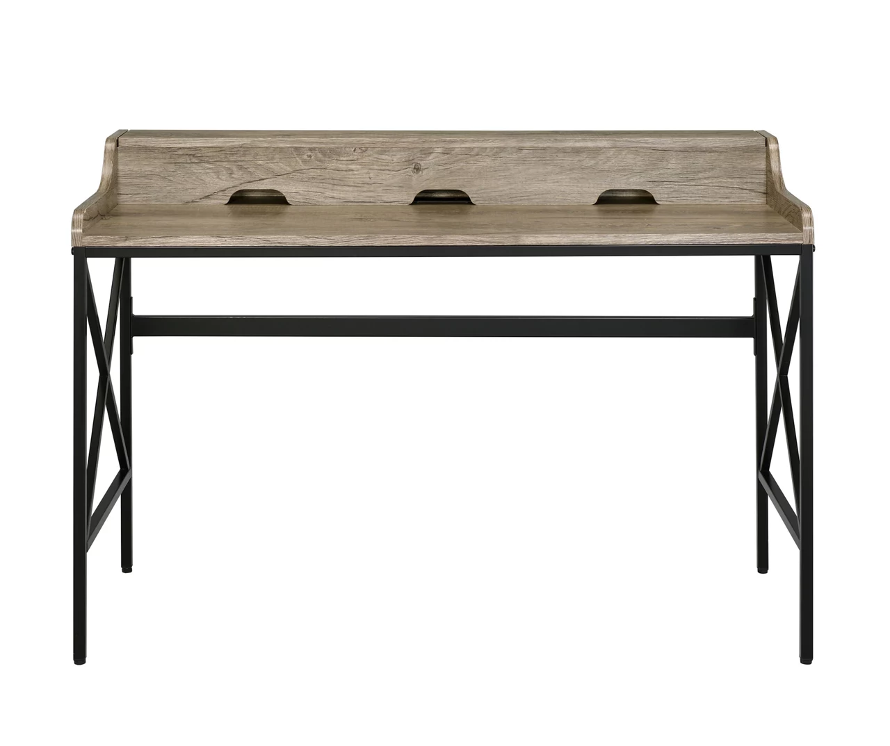 Corday Gray Wood Writing Desk With USB Charing 3 Corday Gray Wood Writing Desk With USB Charing