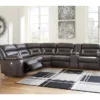 Signature Design By Ashley Kincord 4-Piece Faux Leather Power Reclining Sectional With Right-Arm-Facing Console Sofa -Hot Sale Office Furniture Store combo800018
